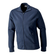 Veste en sweat p. hommes taille L marine 100 % CO Promodoro