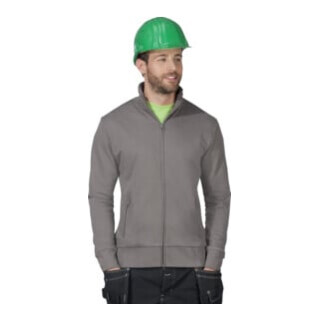 Veste en sweat p. hommes taille M gris acier 100 % CO Promodoro