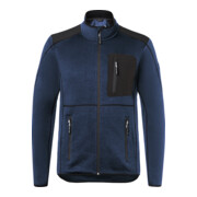 Veste en tricot bleu foncé/noir Forme 1443 Taille L