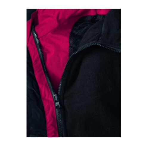 Veste Planam Outdoor Redwood rouge/noir