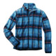 Veste polaire dolomite taille M bleu à carreaux 100%PES DISK