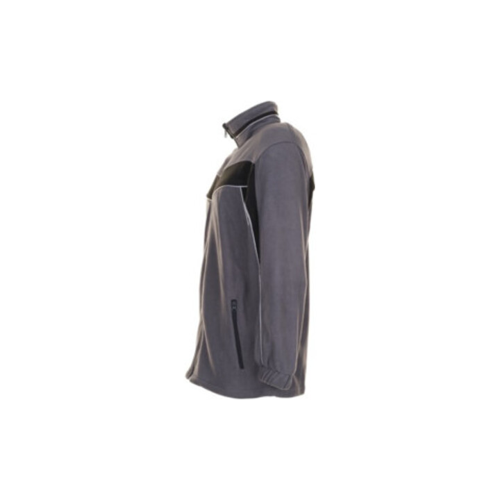 Veste polaire Planam Plaline ardoise / noir L