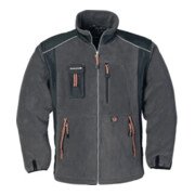 Veste polaire Terrax gris foncé/noir/orange