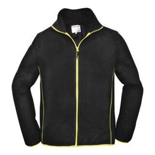 Veste polaire Terrax Hommes Taille L noir/lime 100%PES