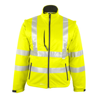 Asatex veste de protection d'avertissement à coquille souple EN471 jaune