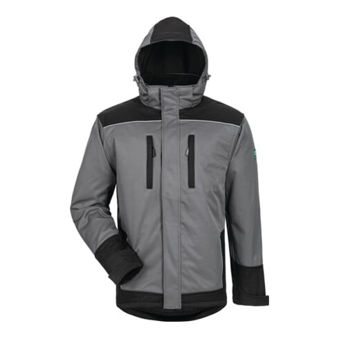 Veste softsclair d'hiver Ajax taille XXL gris/noir 100 % PES FELDTMANN