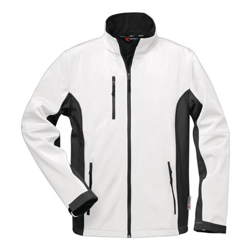 Veste Softshell de l'Elysée Neptune blanc/gris