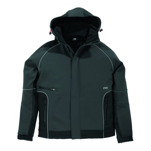 FHB Softshelljacket Walter 78518 anthracite/noir