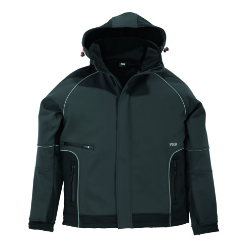 FHB Softshelljacket Walter 78518 anthracite/noir