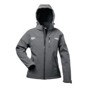 Veste softshell p. femmes Hestia taille 40 gris/noir 96 % PES / 4 % EL-1