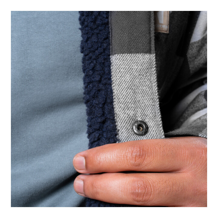 Veste STIER Heavy Lumber bci coton S gris écossais