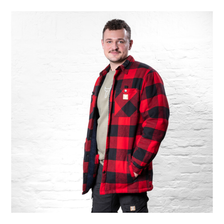 Veste STIER Heavy Lumber bci coton XXL rouge écossais