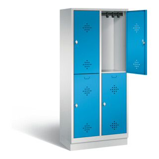 Vestiaire à deux étages C+P Classic, H1800xL810xP500mm, 8320-22|S10002