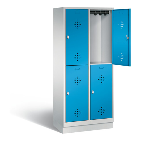 Vestiaire à deux étages C+P Classic, H1800xL810xP500mm, 8320-22|S10002