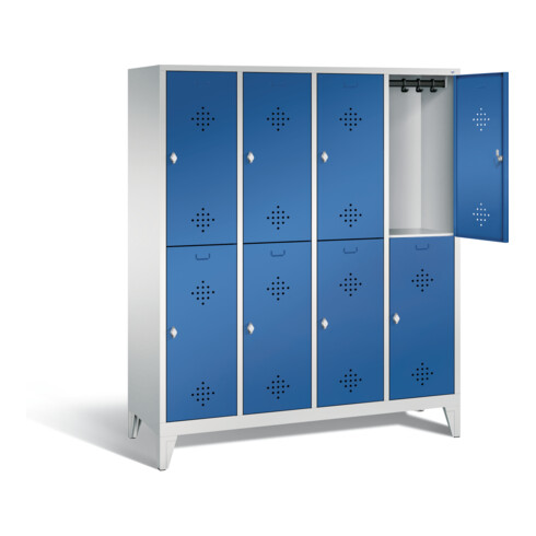 Vestiaire à deux étages C+P Classic, H1850xL1590xP500mm, 8310-42|S10003