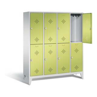 Vestiaire à deux étages C+P Classic, H1850xL1590xP500mm, 8310-42|S10382