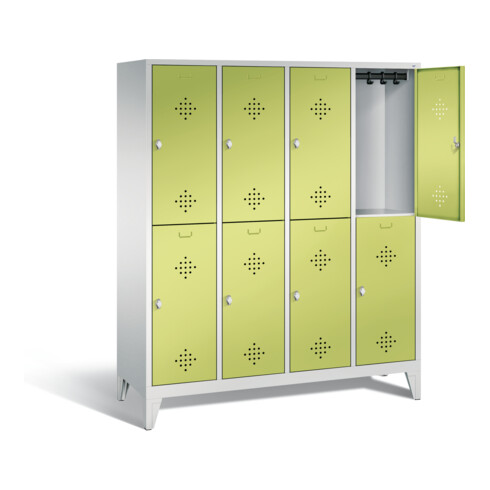 Vestiaire à deux étages C+P Classic, H1850xL1590xP500mm, 8310-42|S10382