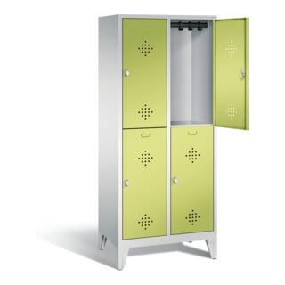 Vestiaire à deux étages C+P Classic, H1850xL810xP500mm, 8310-22|S10396