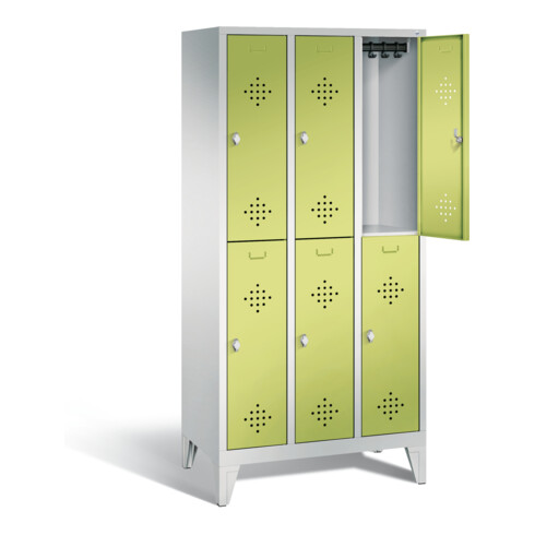 Vestiaire à deux étages C+P Classic, H1850xL900xP500mm, 8310-30|S10368