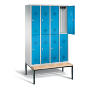 Vestiaire à deux étages C+P Classic, H2090xL1190xP815mm, 8350-40|S10002