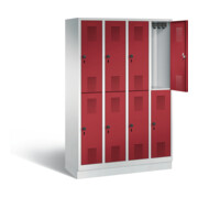 Vestiaire à deux étages C+P Evolo, H1800xL1190xP500mm, 48320-40|S10226