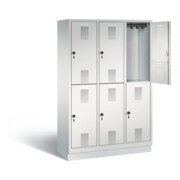 Vestiaire à deux étages C+P Evolo, H1800xL1200xP500mm, 48320-32|S10014