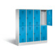Vestiaire à deux étages C+P Evolo, H1800xL1590xP500mm, 48320-42|S10063-1