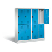 Vestiaire à deux étages C+P Evolo, H1800xL1590xP500mm, 48320-42|S10063