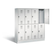 Vestiaire à deux étages C+P Evolo, H1800xL1590xP500mm, 48320-42|S10083