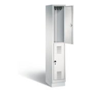 Vestiaire à deux étages C+P Evolo, H1800xL320xP500mm, 48320-10|S10003