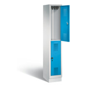 Vestiaire à deux étages C+P Evolo, H1800xL320xP500mm, 48320-10|S10043