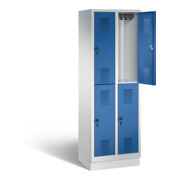 Vestiaire à deux étages C+P Evolo, H1800xL610xP500mm, 48320-20|S10166