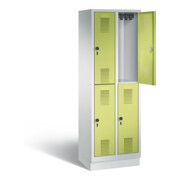 Vestiaire à deux étages C+P Evolo, H1800xL610xP500mm, 48320-20|S10415