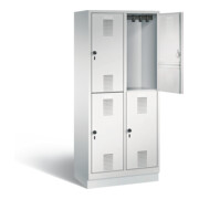 Vestiaire à deux étages C+P Evolo, H1800xL810xP500mm, 48320-22|S10023