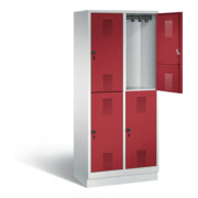 Vestiaire à deux étages C+P Evolo, H1800xL810xP500mm, 48320-22|S10024