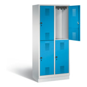 Vestiaire à deux étages C+P Evolo, H1800xL810xP500mm, 48320-22|S10041