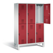 Vestiaire à deux étages C+P Evolo, H1850xL1200xP500mm, 48310-32|S10024