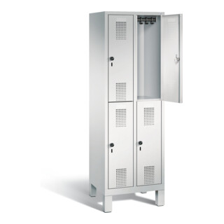 Vestiaire à deux étages C+P Evolo, H1850xL610xP500mm, 48310-20|S10034