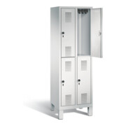 Vestiaire à deux étages C+P Evolo, H1850xL610xP500mm, 48310-20|S10034