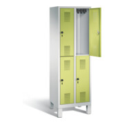 Vestiaire à deux étages C+P Evolo, H1850xL610xP500mm, 48310-20|S10236