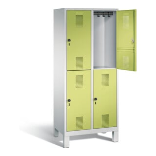 Vestiaire à deux étages C+P Evolo, H1850xL810xP500mm, 48310-22|S10066