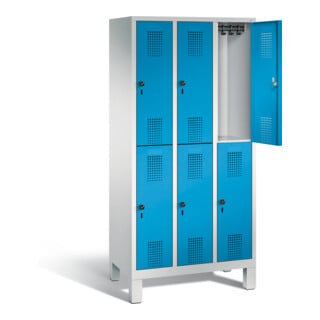 Vestiaire à deux étages C+P Evolo, H1850xL900xP500mm, 48310-30|S10153
