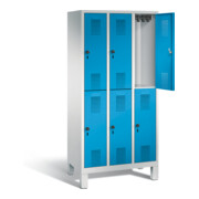 Vestiaire à deux étages C+P Evolo, H1850xL900xP500mm, 48310-30|S10153