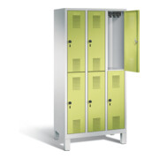Vestiaire à deux étages C+P Evolo, H1850xL900xP500mm, 48310-30|S10379