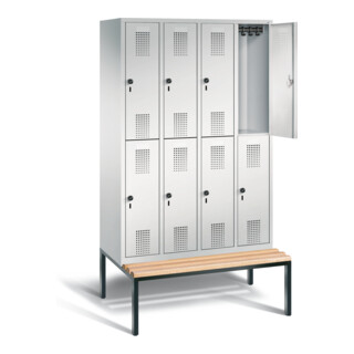 Vestiaire à deux étages C+P Evolo, H2090xL1190xP815mm, 48350-40|S10024