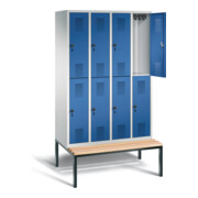 Vestiaire à deux étages C+P Evolo, H2090xL1190xP815mm, 48350-40|S10050