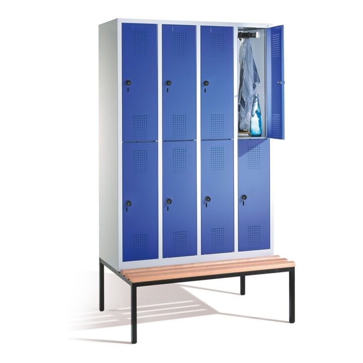 Vestiaire à deux étages C+P Evolo, H2090xL1190xP815mm, 48350-40|S10050