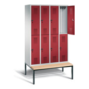 Vestiaire à deux étages C+P Evolo, H2090xL1190xP815mm, 48350-40|S10055