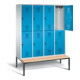 Vestiaire à deux étages C+P Evolo, H2090xL1590xP810mm, 48350-42|S10054-1