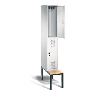 Vestiaire à deux étages C+P Evolo, H2090xL320xP815mm, 48350-10|S10007
